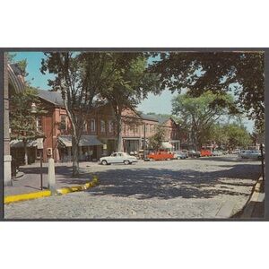 Nantucket Island Cobble Stoned Main Street Postcard